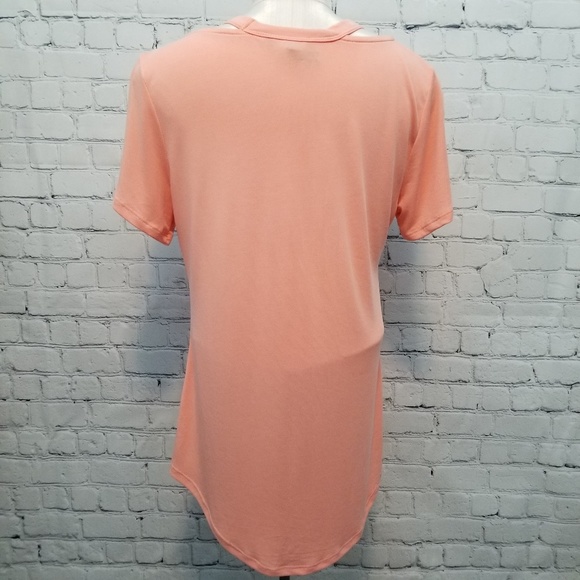 DKR&Co. | peach cutout thin short sleeve top - Picture 3 of 6
